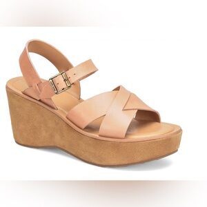 Kork-Ease Ava Wedge Platform Sandals Color: Natural 6 US EU 36-37